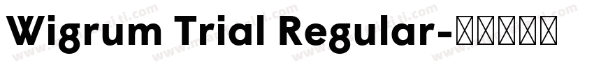 Wigrum Trial Regular字体转换